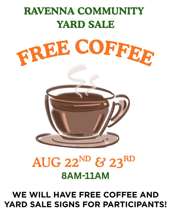 Free Coffee Sat & Sun 8a-11a